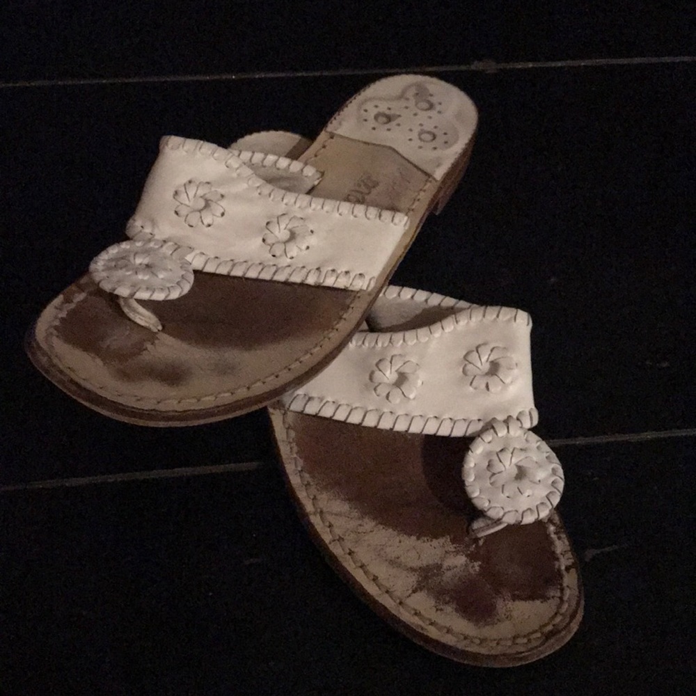 White sandals